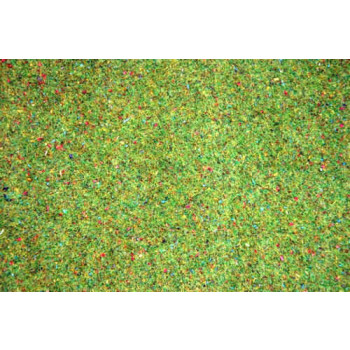 Flowered Light Green Grass Mat 200x100cm