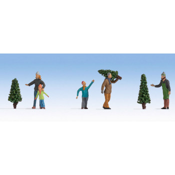 Selling Christmas Trees (5) Figure Set