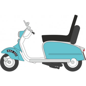 Scooter Blue/White