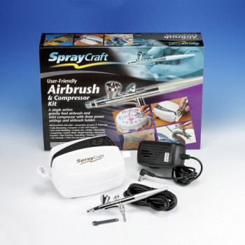 Airbrush & Compressor Kit (Top Feed/Single action)