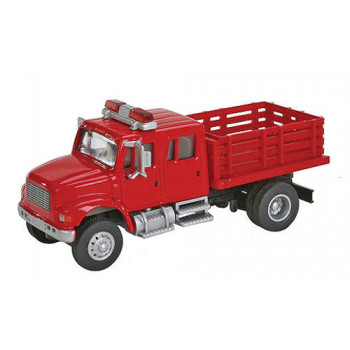 International 4900 Fire Department Utility Truck Red