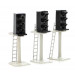 3 Aspect Platform Mounted Signals N Scale (3)