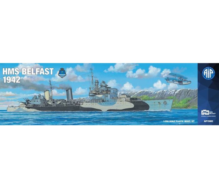 British HMS Belfast 1942 Royal Navy Cruiser (1:350 Scale)