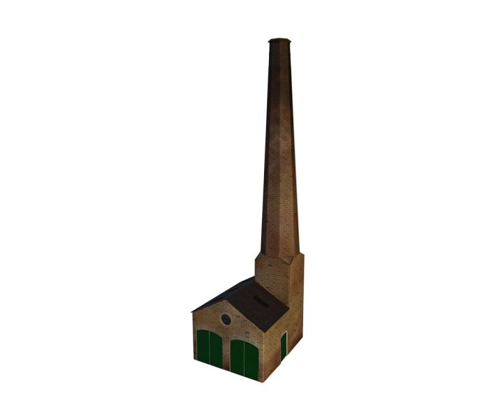 Stone Boiler House & Chimney Card Kit