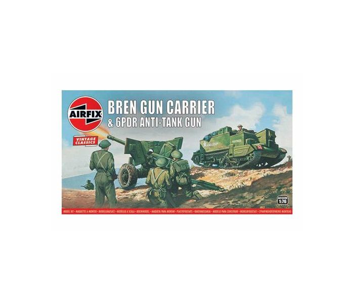 Vintage Classics British Bren Gun Carrier & 6PDR Gun (1:76)