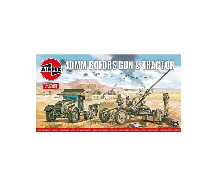 Vintage Classics British Bofors 40mm Gun & Tractor (1:76)