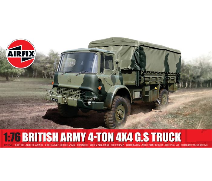 British Army 4-ton 4 x 4 G.S Truck (1:76 Scale)