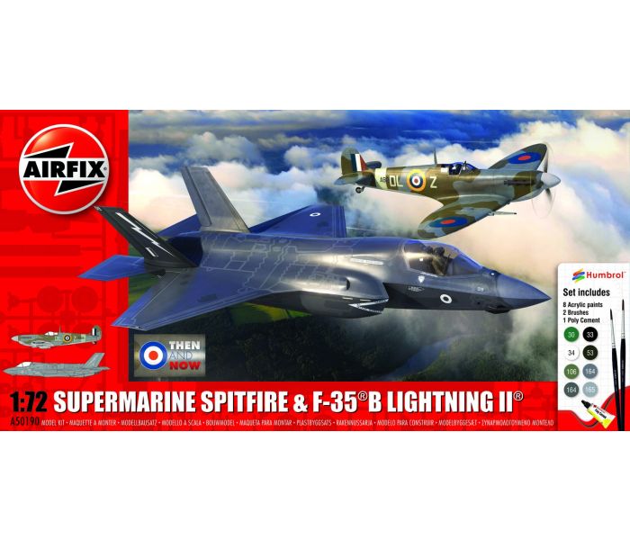 Then and Now Spitfire/Lightning Gift Set (1:72 Scale)