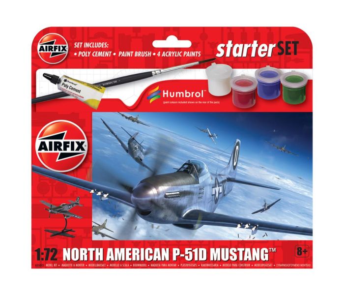 US North American P-51D Mustang Starter Set (1:72 Scale)