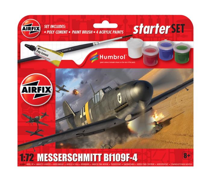German Messerschmitt Bf109F-4 Starter Set (1:72 Scale)