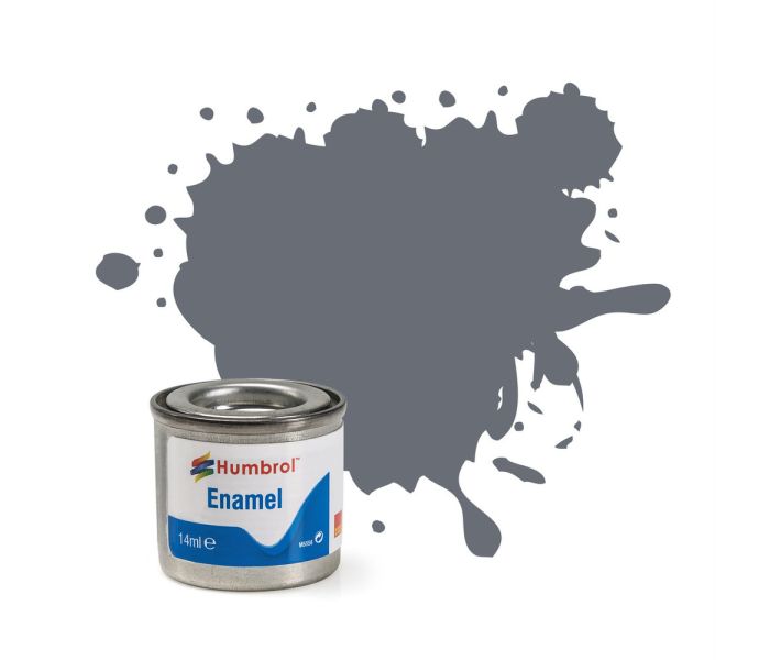 No 5 Dark Admiralty Grey Gloss Enamel Paint (14ml)