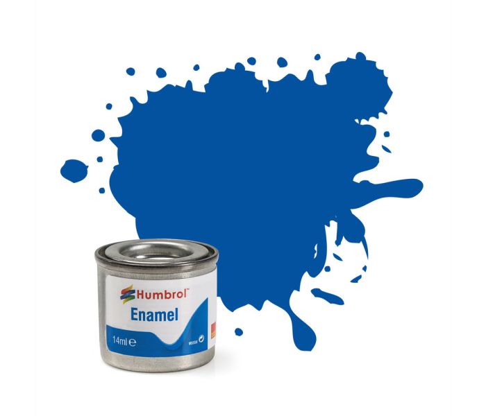 No 14 French Blue Gloss Enamel Paint (14ml)