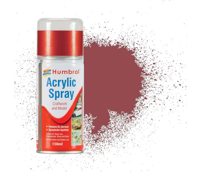 No 73 Wine Red Oxide Matt Acrylic Modellers Spray (150ml)