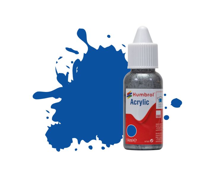 No 14 French Blue Gloss Acrylic Paint (14ml)