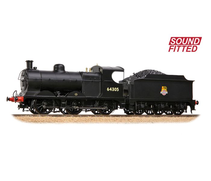 9J Class (J11) 64305 BR Early Black Steam Loco (DCC-Sound)