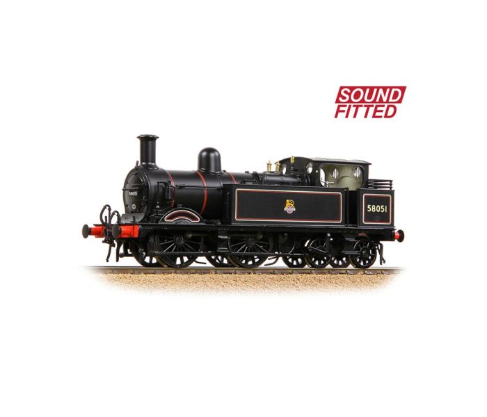 1532 Class (1P) 58051 BR Early Lined Black (DCC-Sound)
