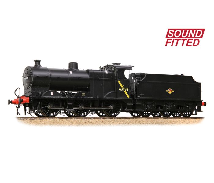 3835 Class (4F) 43982 BR Late Black Steam Loco (DCC-Sound)