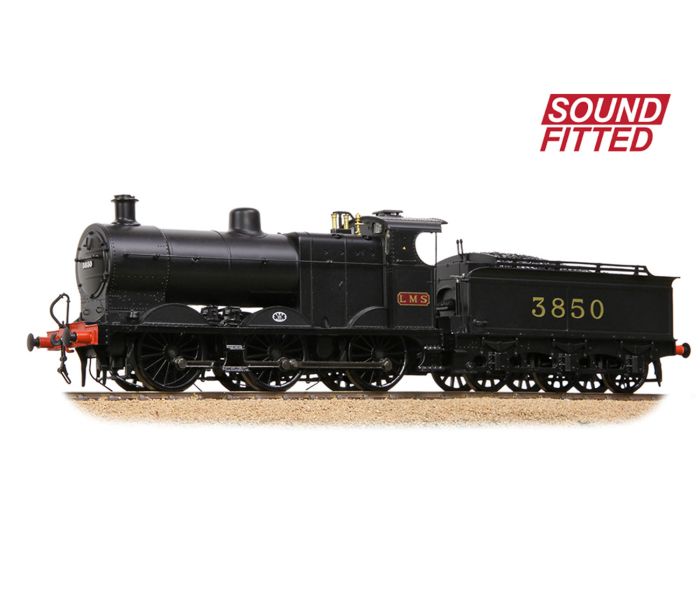 3835 Class (4F) 3850 LMS Black Steam Loco (DCC-Sound)