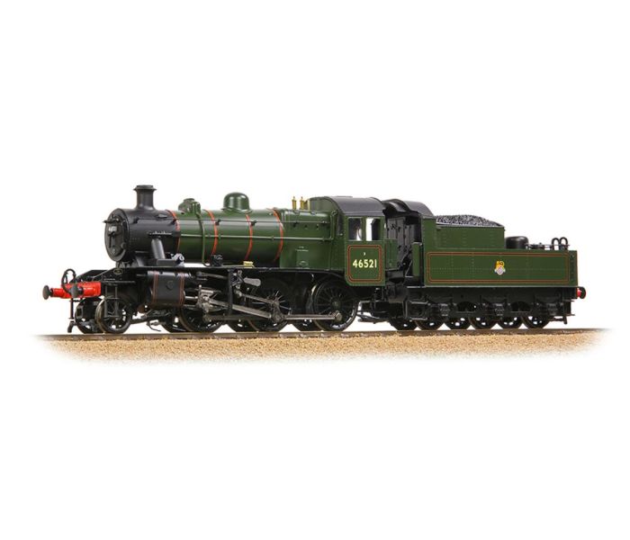 2MT Class 46521 BR Lined Early Green Steam Locomotive