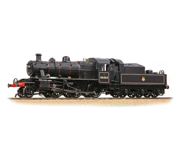 2MT Class 46464 BR Lined Early Black Steam Locomotive