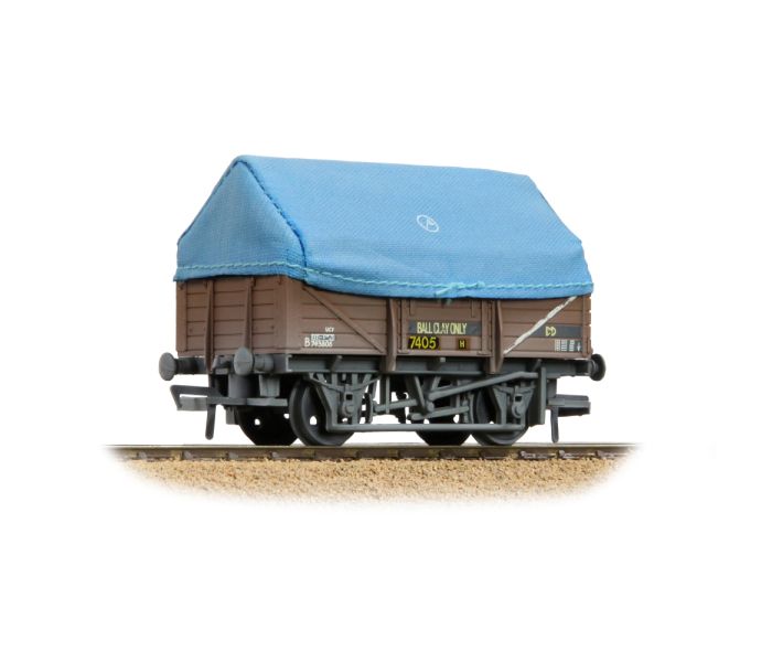 5 Plank China Clay Wagon w/Hood BR Bauxite B743806 Wthrd