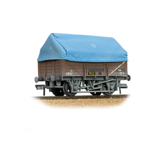 5 Plank China Clay Wagon w/Hood BR Bauxite B743029 Wthrd