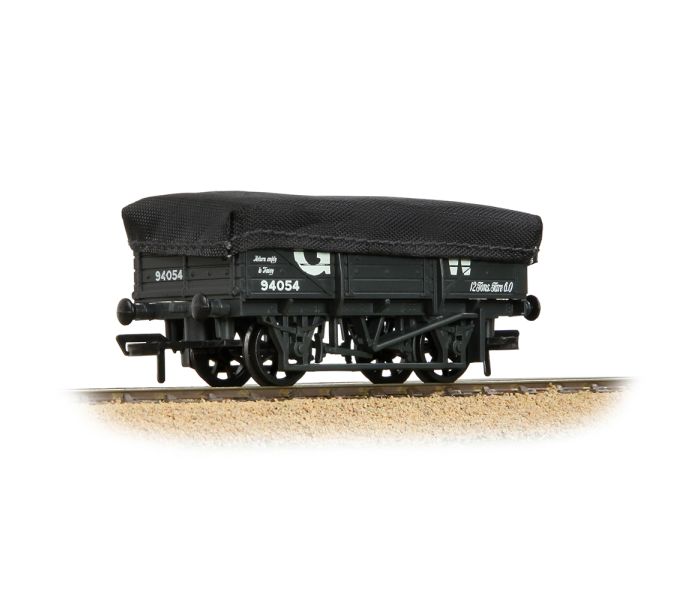 5 Plank China Clay Wagon w/Tarpaulin Cover GWR Grey 94054