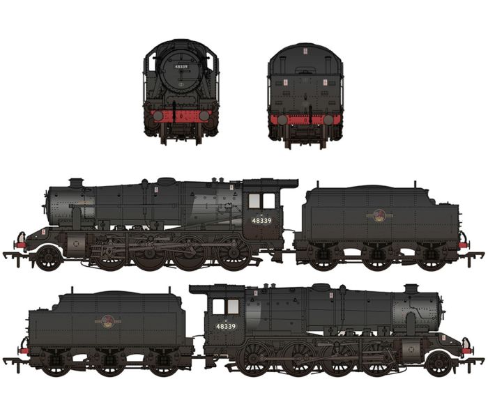 Deluxe 8F Riveted Tender 48339 BR L/Black Wthd (DCC-Sound)
