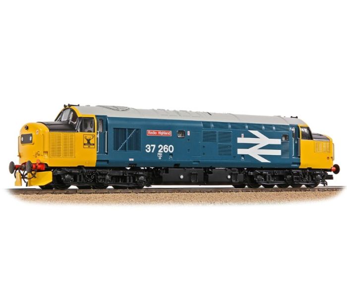 Class 37 260 Radio Highland BR Large Logo (DCC-Sound)