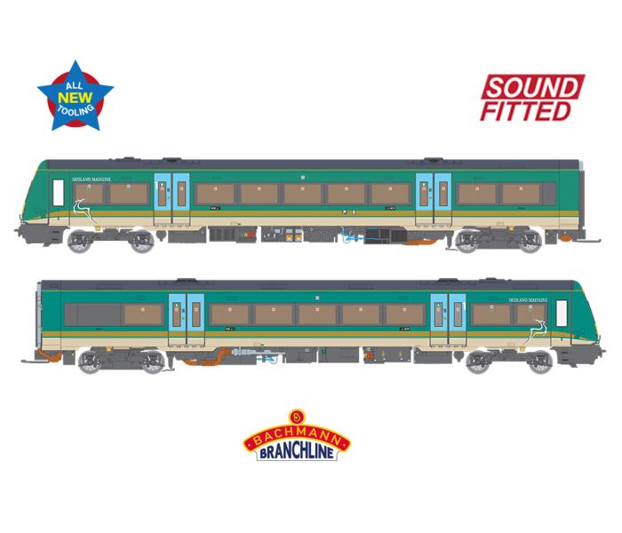 Class 170 114 Midland Mainline 2 Car DMU (DCC-Sound)