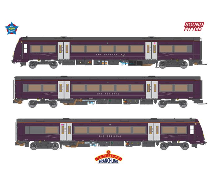 Class 170 420 EMR Regional 3 Car DMU (DCC-Sound)