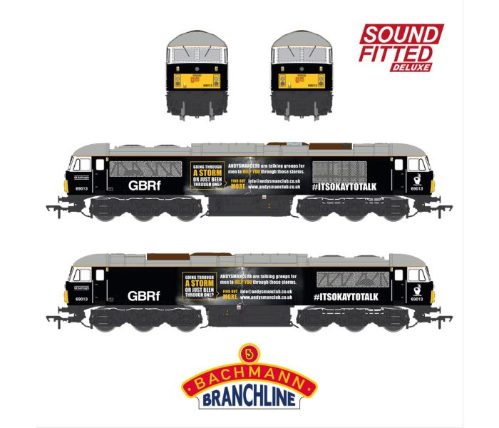 Deluxe Class 69 013 Andy's Man Club GBRf Black (DCC-Sound)