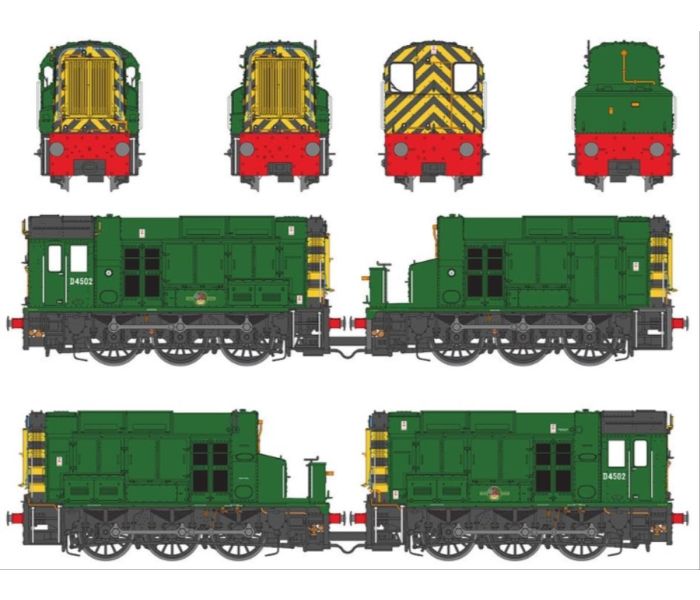 Deluxe Class 13 D4502 BR Green Wasp Stripes (DCC-Sound)