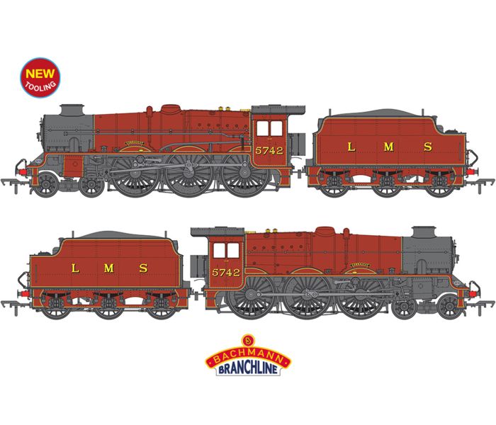 Jubilee Class 5742 'Connaught' LMS Crimson Steam Loco