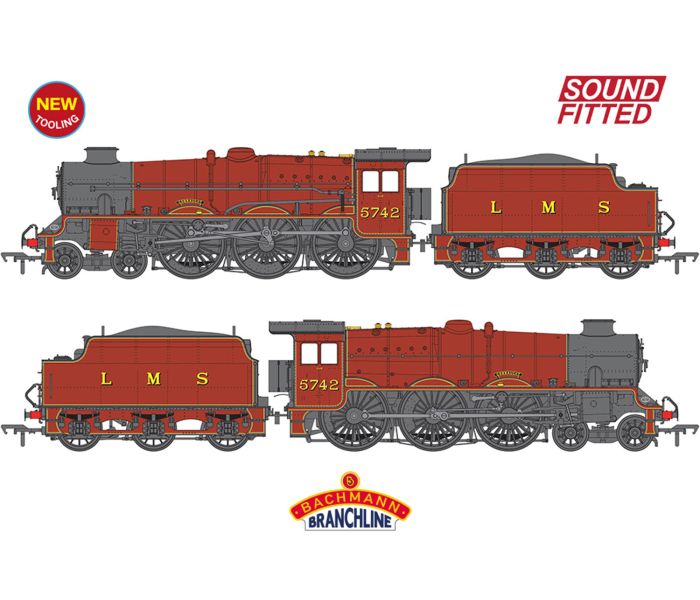 Jubilee Class 5742 'Connaught' LMS Crimson (DCC-Sound)