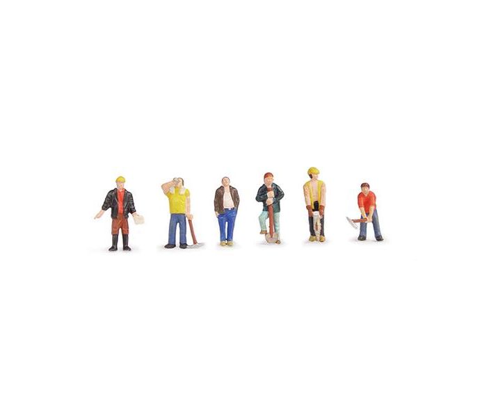 Construction Workers (6) Figure Set