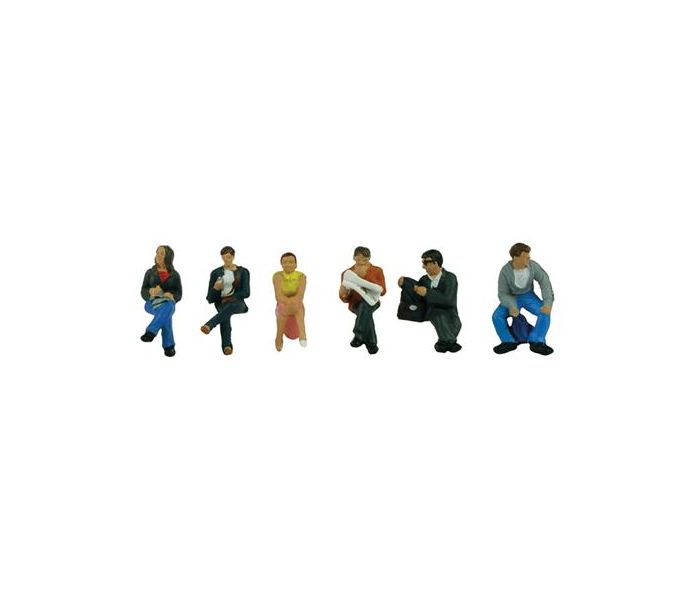 Sitting Station Passengers (6) Figure Set