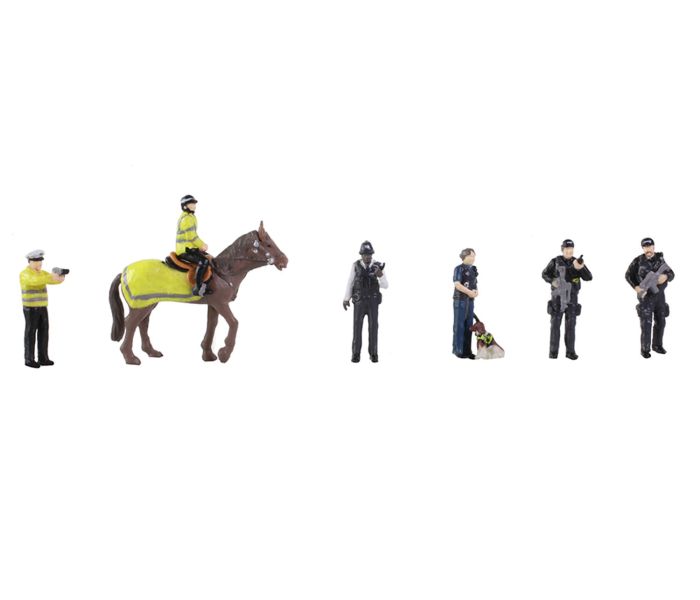 Scenecraft Modern Police (7) Figure Set