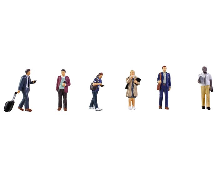 Scenecraft 1990s/2000s Commuters (6) Figure Set
