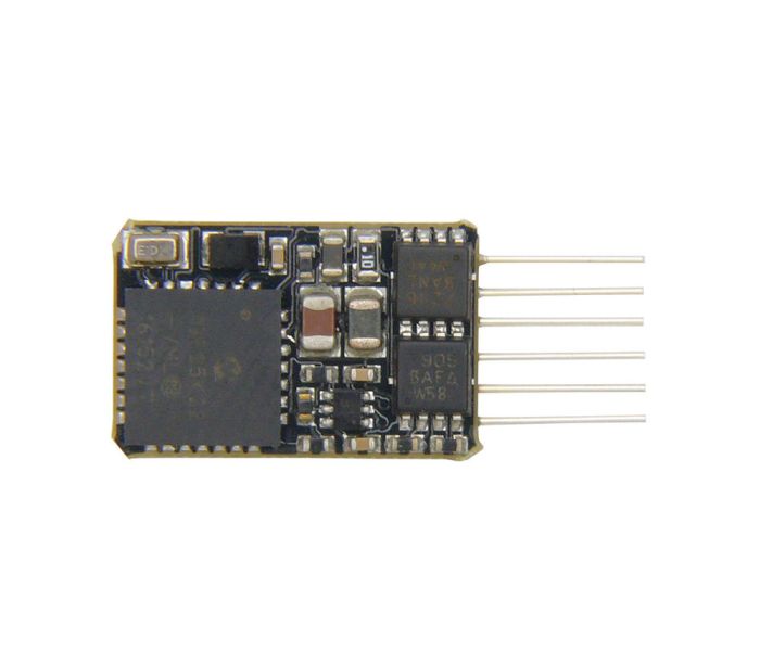 DCC Decoder 6 Pin 4fn 0.8a with Brake Button