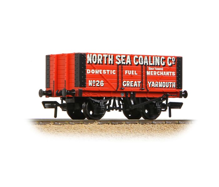 7 Plank Fixed End Wagon North Sea Coaling Co. Red 26