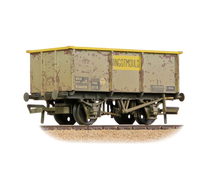 MSO Tippler BR Grey/Yellow Ingotmould B384378 Weathered