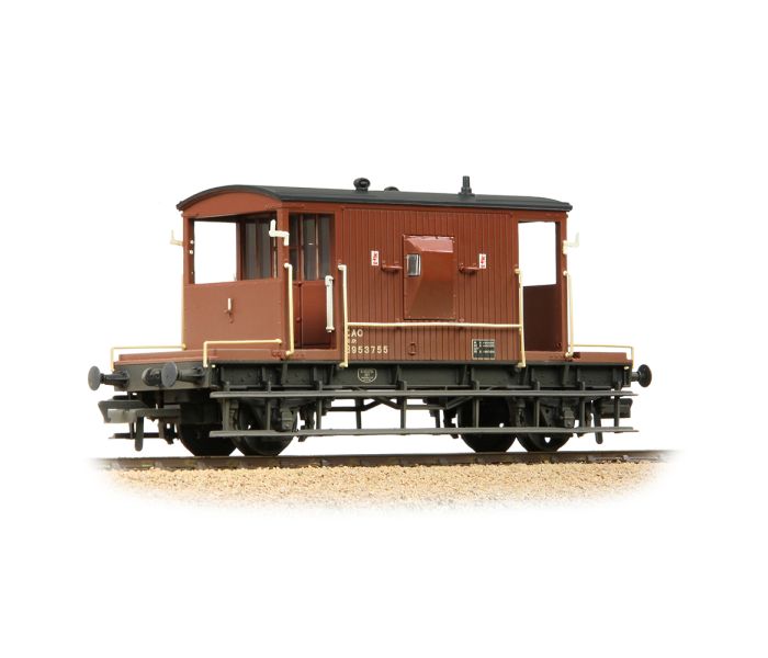 20t Brake Van BR Bauxite B953755 Weathered