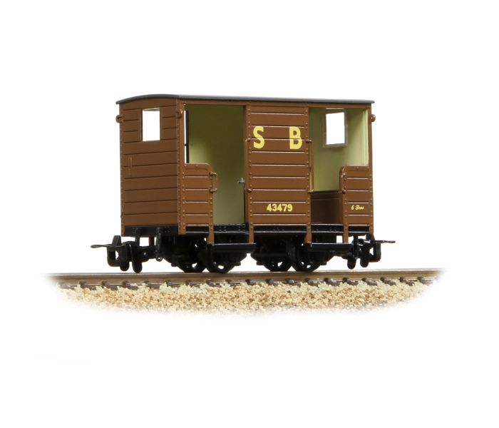 RNAD Open End Brake Van Statfold Barn Railways Brown 43479