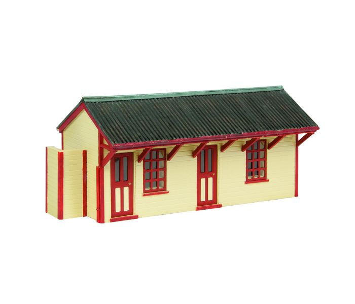 Scenecraft Light Railway Station Building Red (Pre-Built)