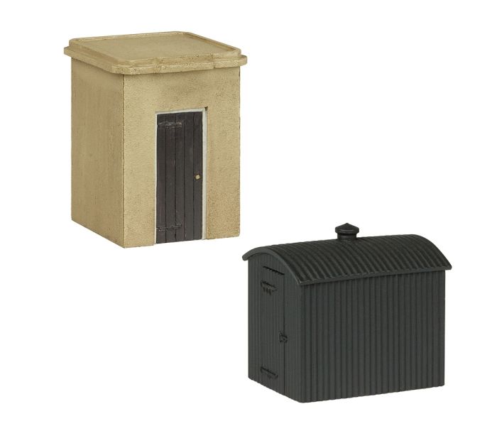 Scenecraft Lineside Huts 2pcs (Pre-Built)