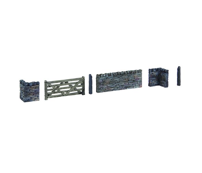 Scenecraft Slate Walling & Gate (Pre-Built)