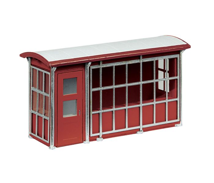 Scenecraft Metal Shelter Red (Pre-Built)