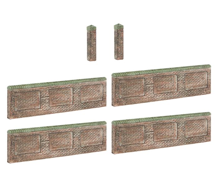 Scenecraft 6ft Inset Walls & Pillars (Pre-Built)