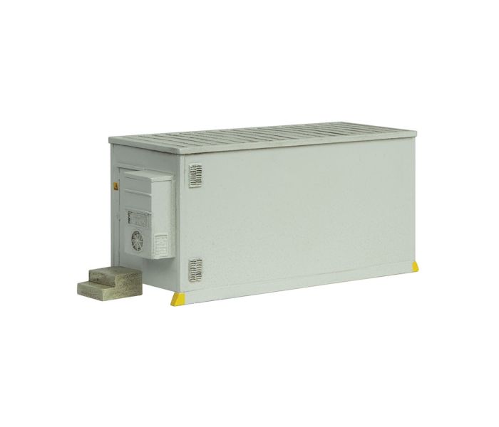 Scenecraft Relocatable Equipment Building Grey (Pre-Built)